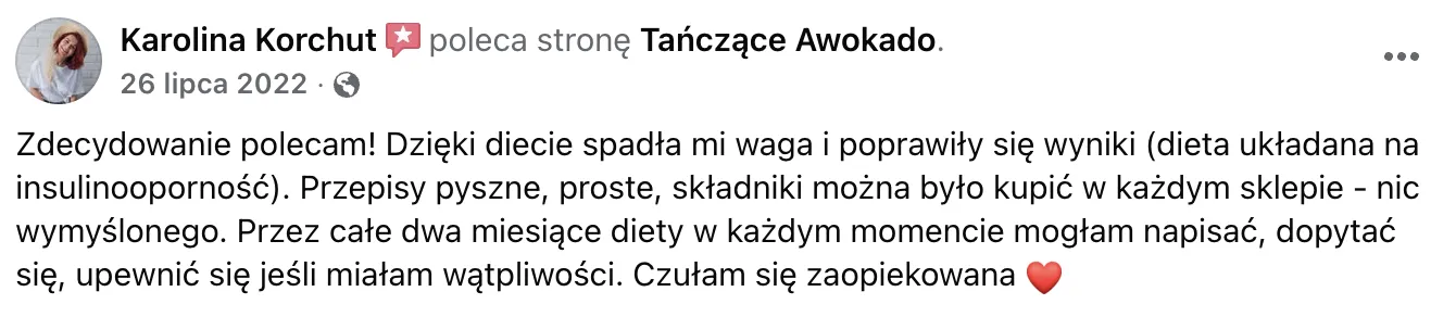 Opinia klientki 1: wiadomość lub efekt współpracy