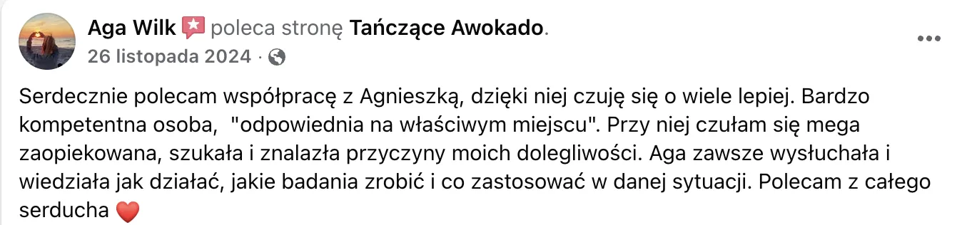 Opinia klientki 12: wiadomość lub efekt współpracy