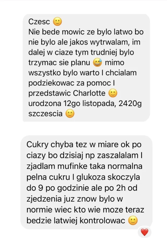 Opinia klientki 34: wiadomość lub efekt współpracy