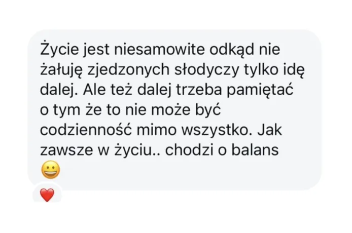 Opinia klientki 35: wiadomość lub efekt współpracy